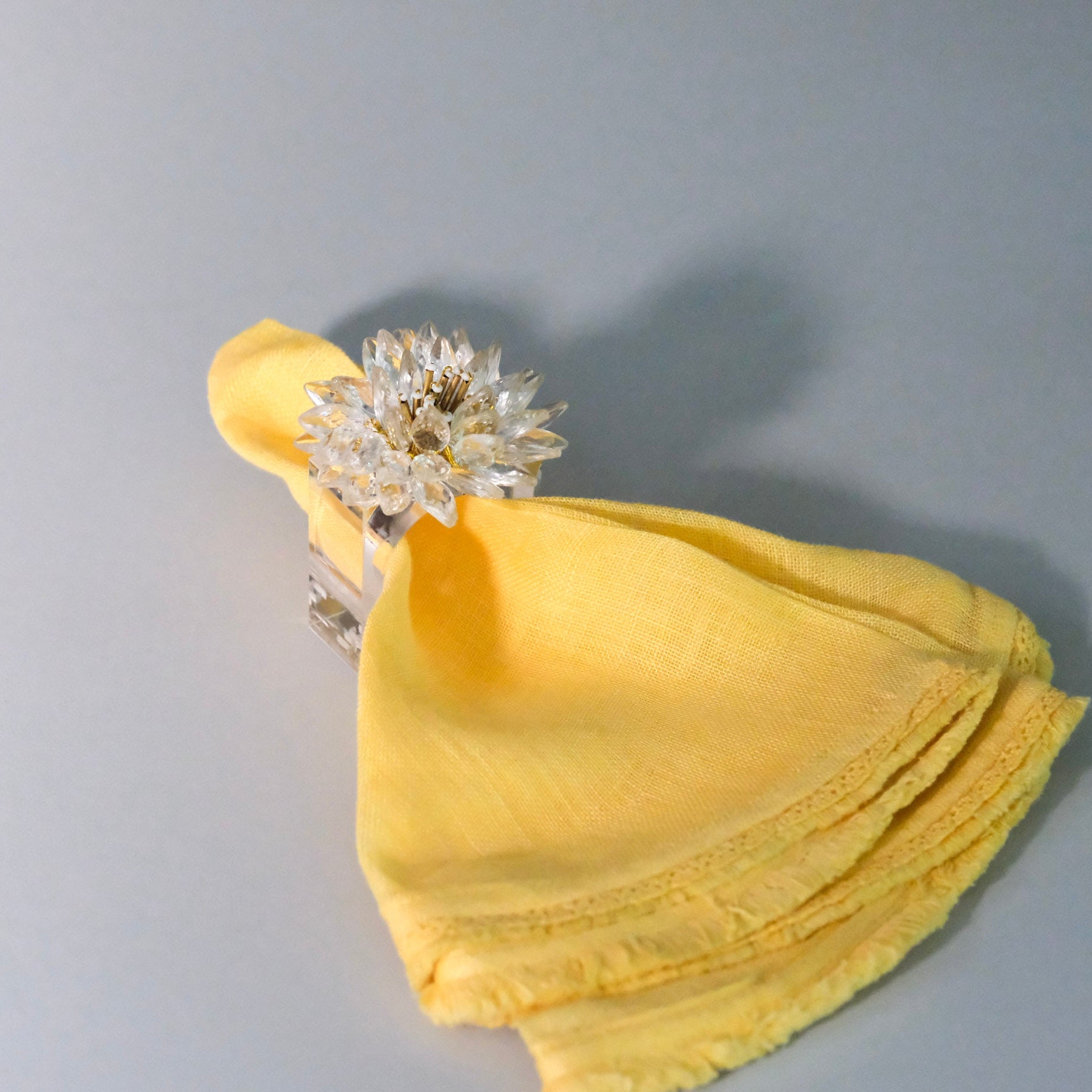 Bloom Crystal Napkin Rings