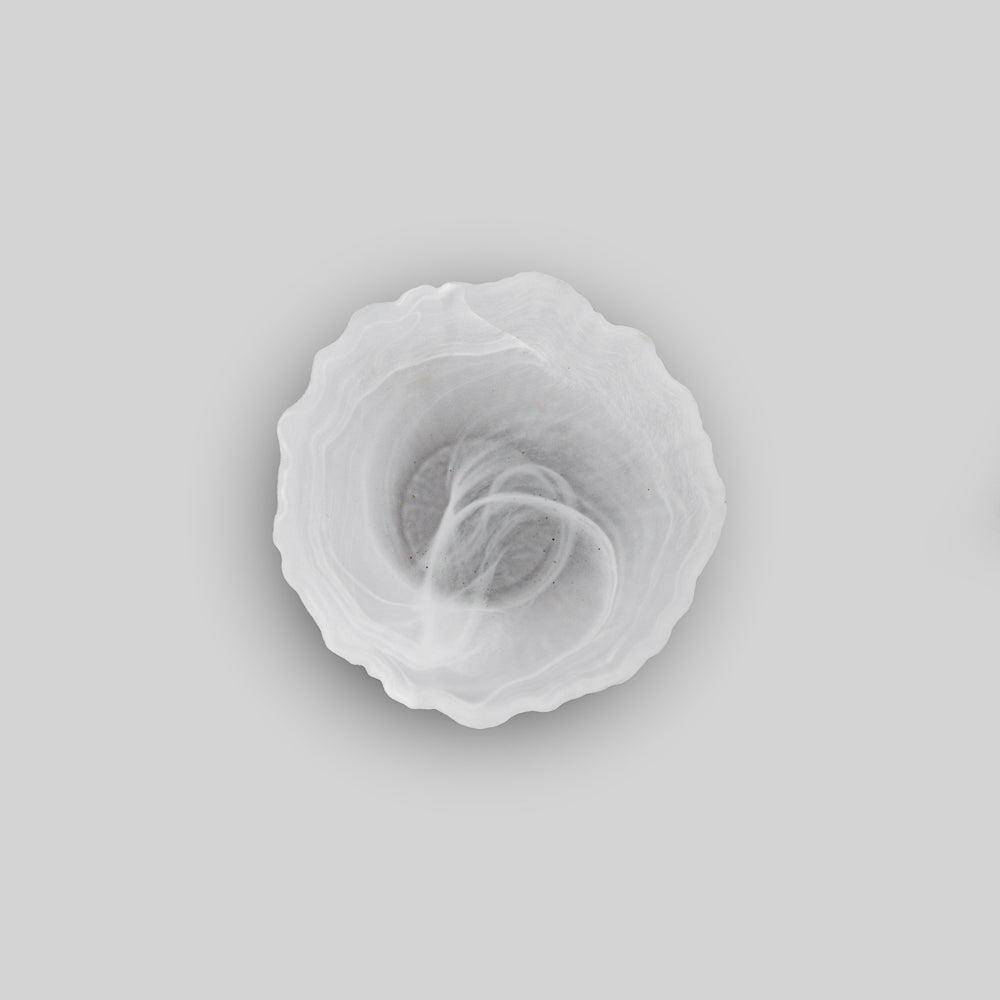 Artisan Monochrome Whirl Glass Bowl