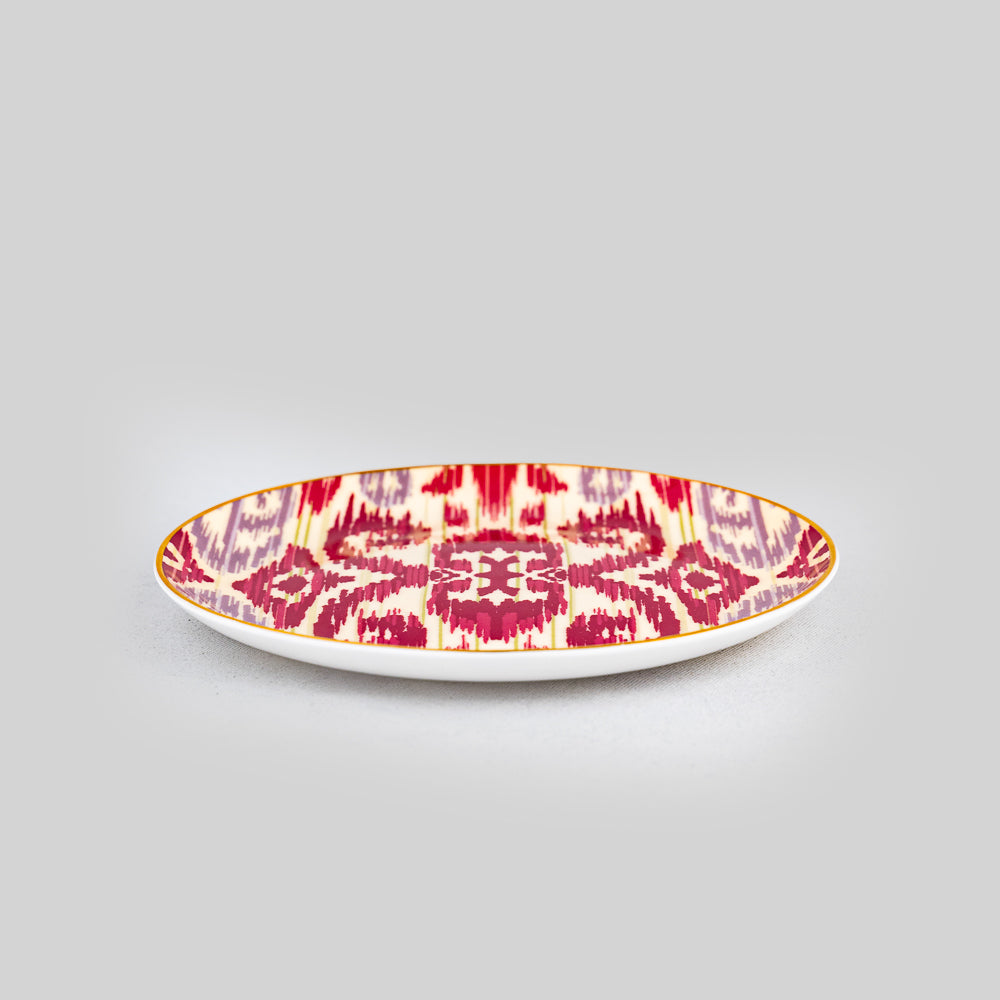 Red Ikat Plate