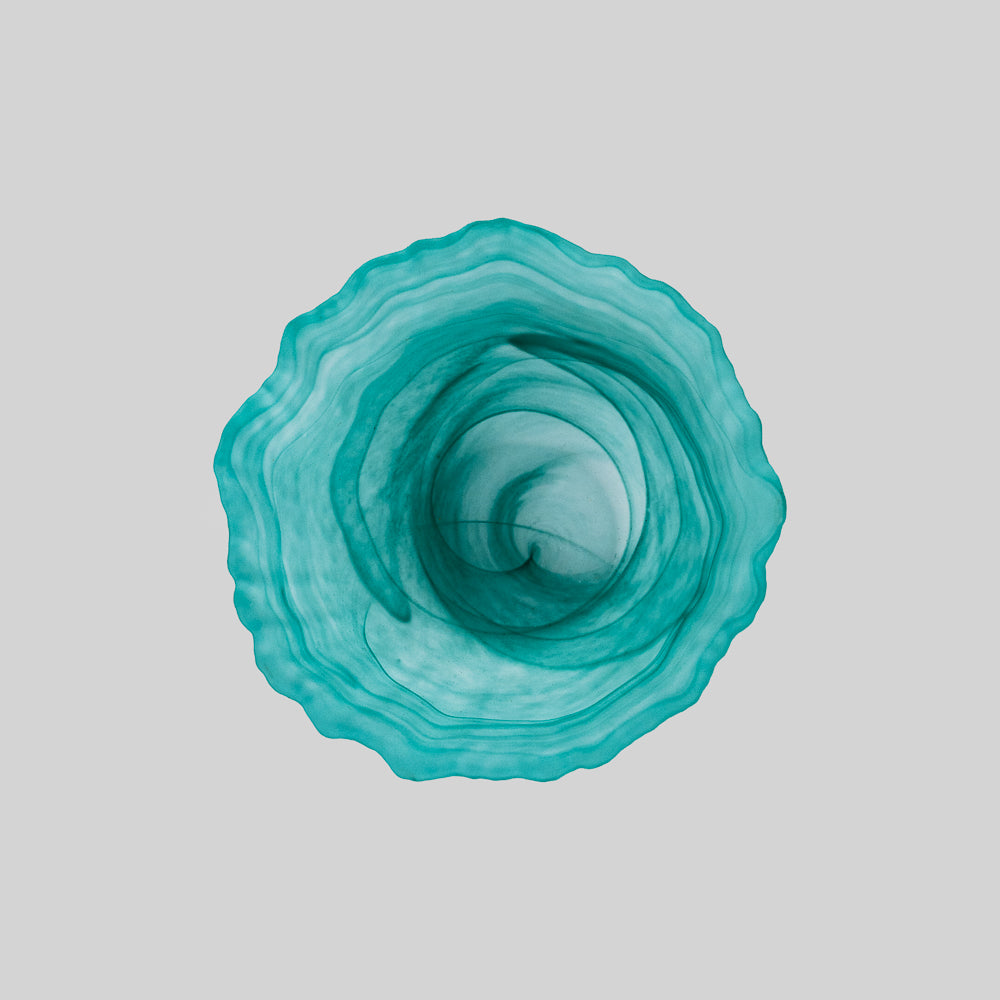Artisan Teal Glass Bowl
