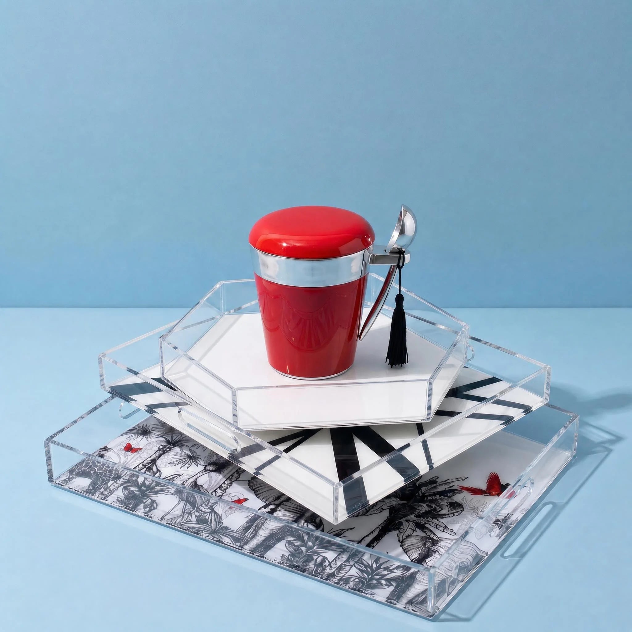 Ice Cream Pint Holders Red