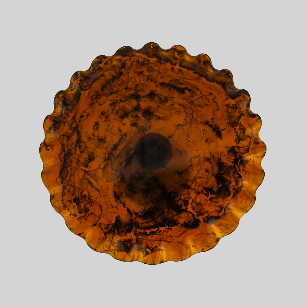 Tortoise Shell  Cake Platter