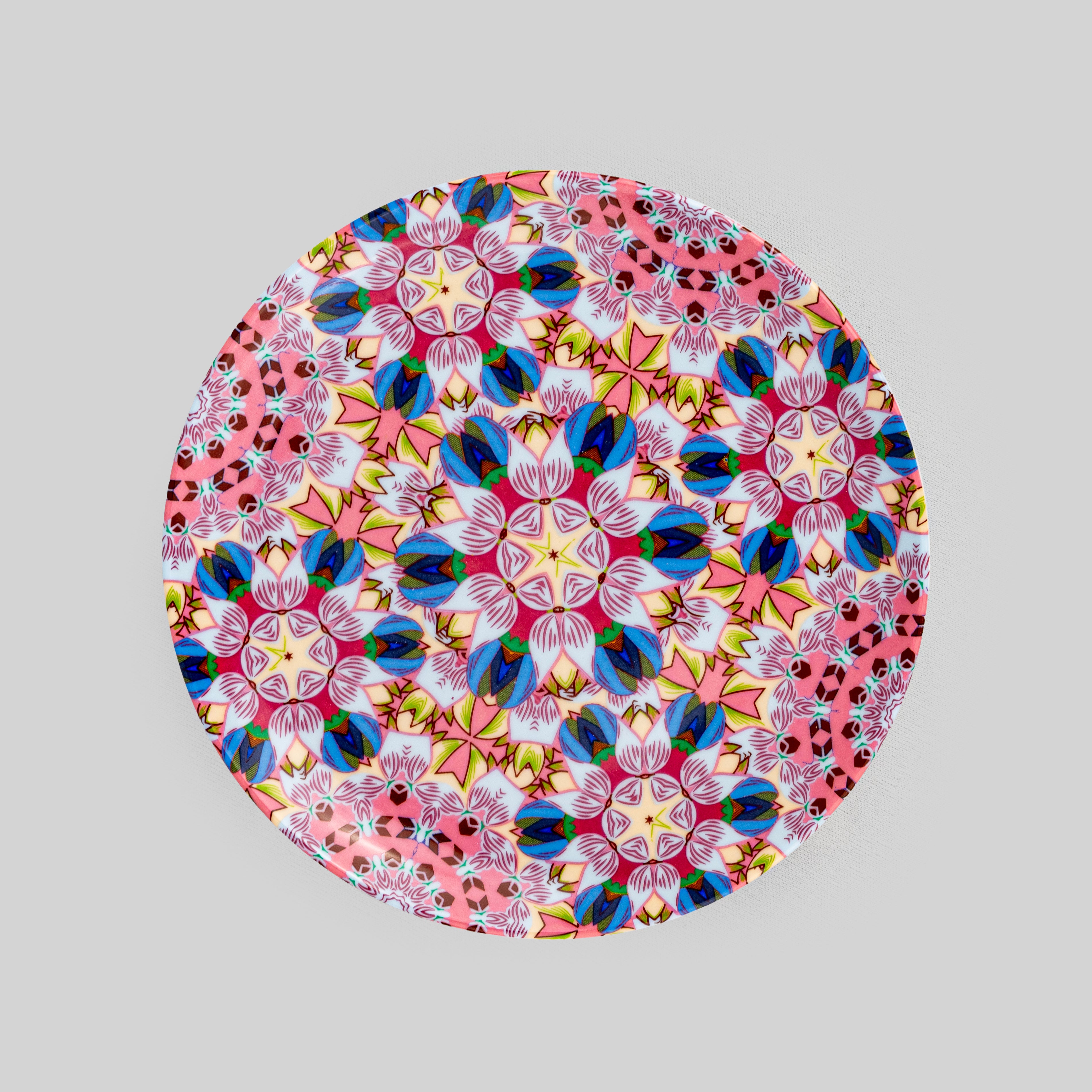 Single Cosmic Print porcelain plate 15cm 
mix and match designer dessert plate by tyetye india