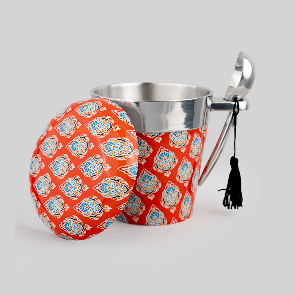 Ice Cream Pint Holders Damask Print