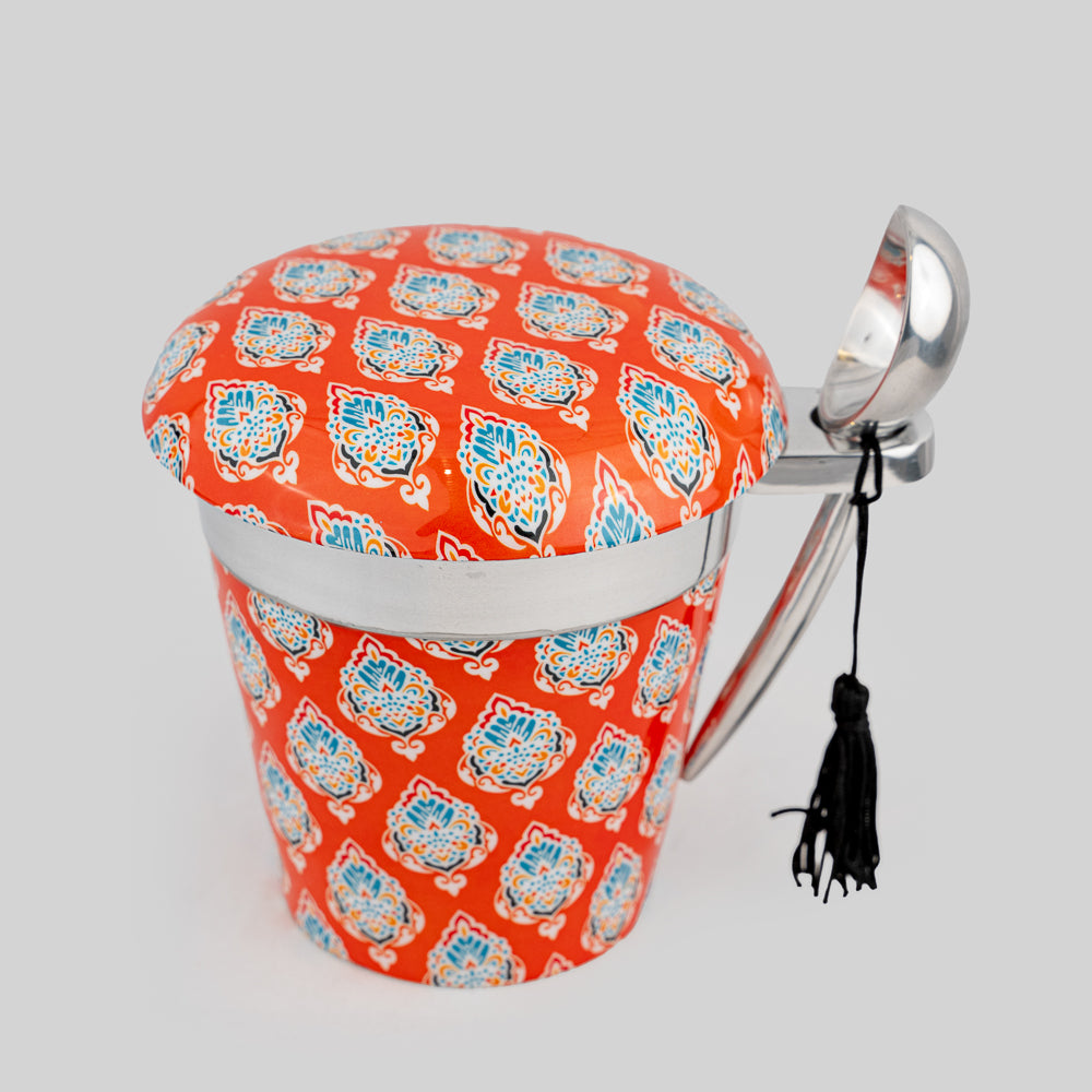 Ice Cream Pint Holders Damask Print