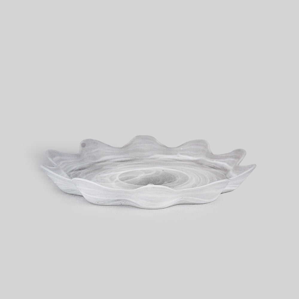 Artisan  White Glass Plates