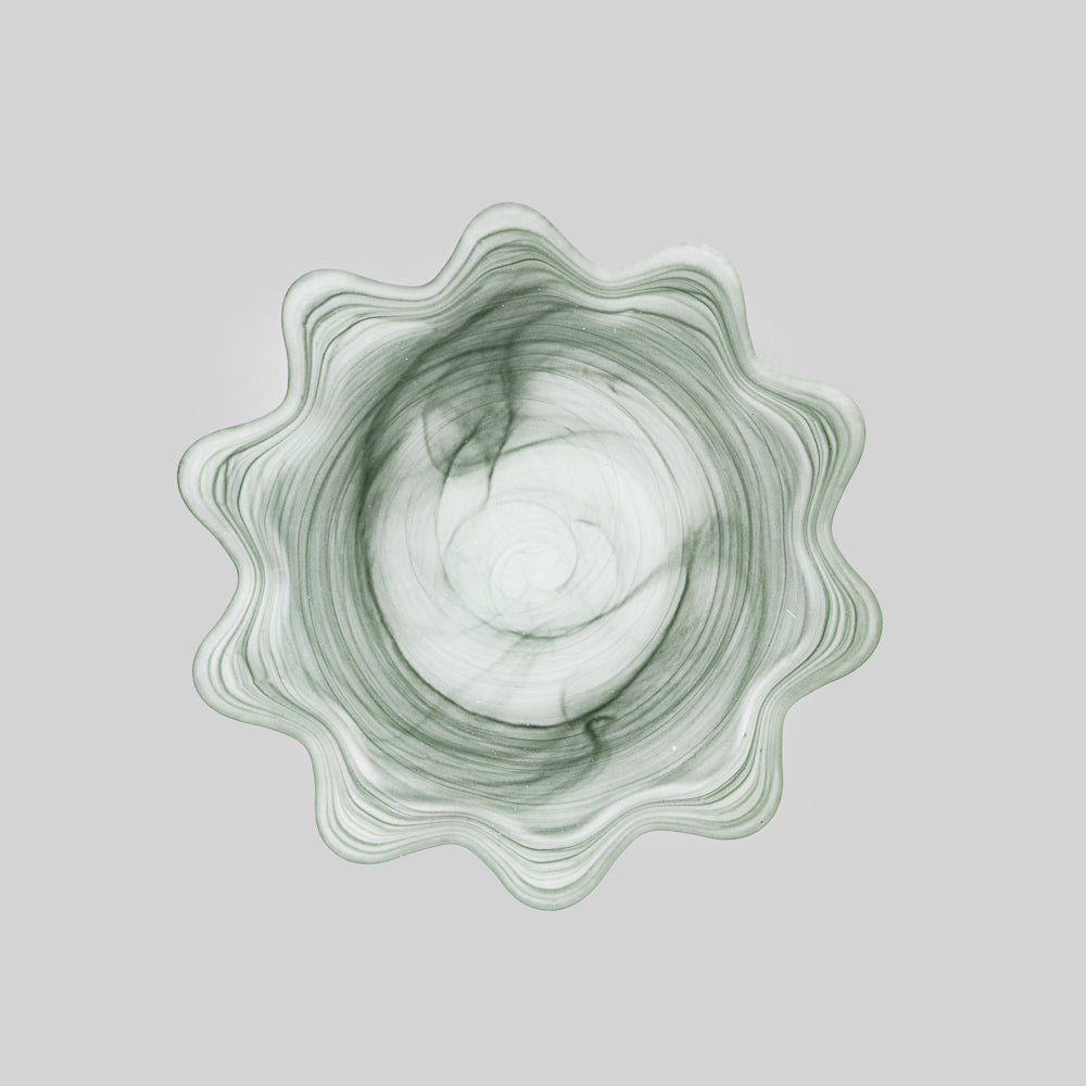 Artisan Sage Glass Plates