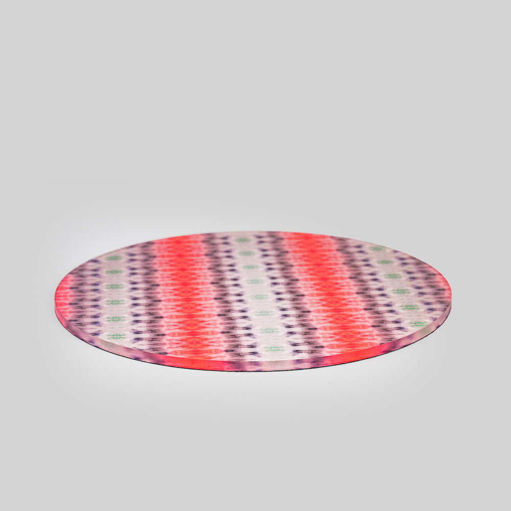 Acrylic Boho Ikat  Print Trivet