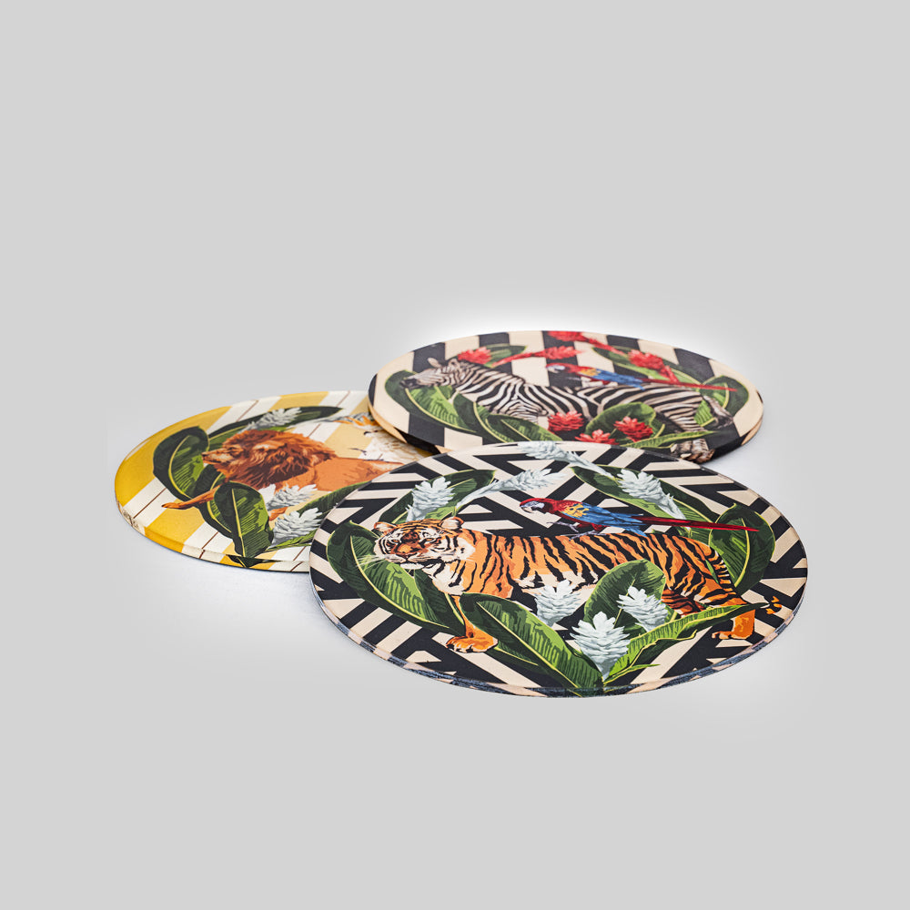 Acrylic Lion Print Trivet