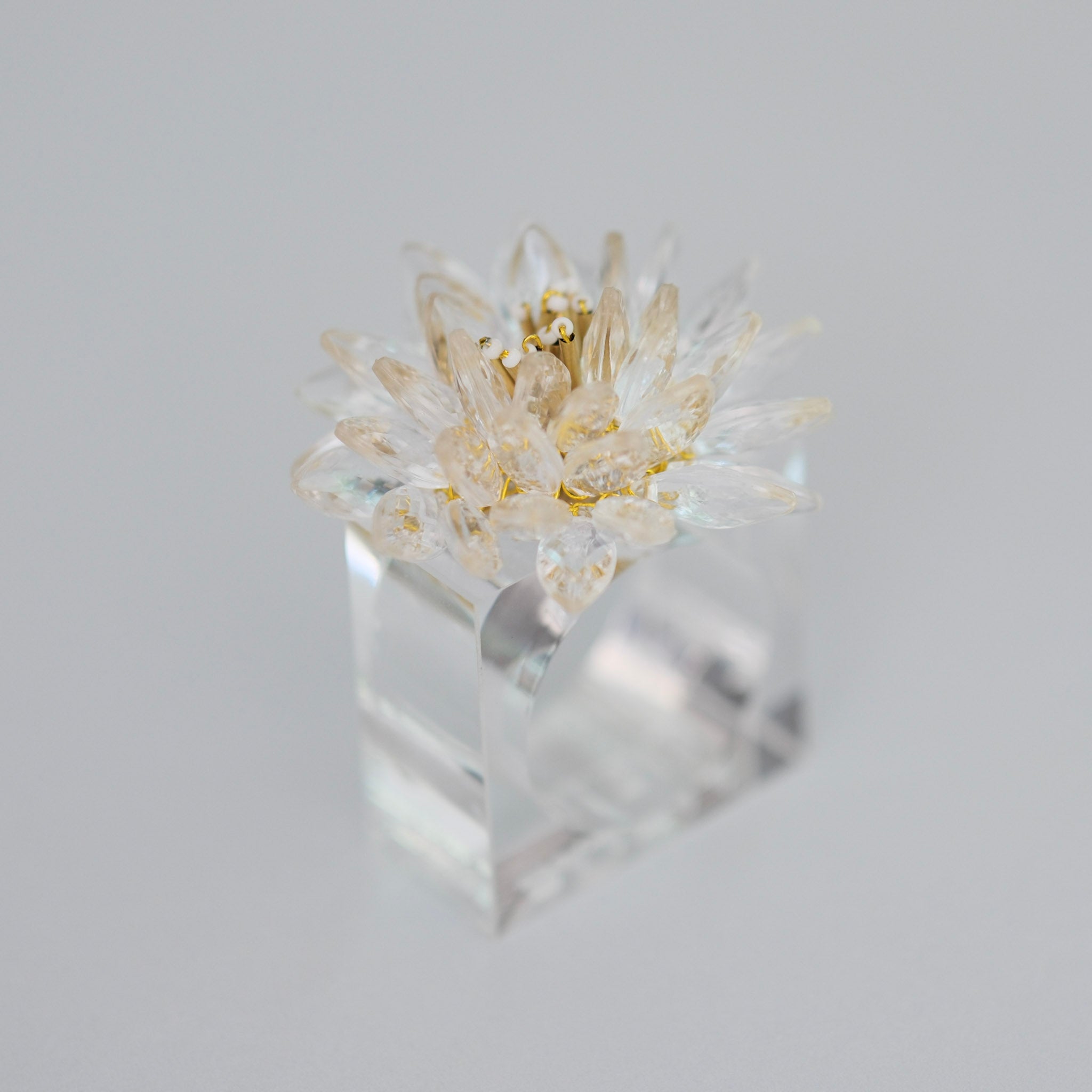 Bloom Crystal Napkin Rings