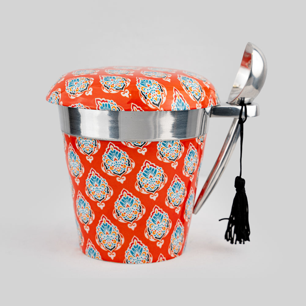 Sophisticated ice cream accessory for on-the-go enjoyment."