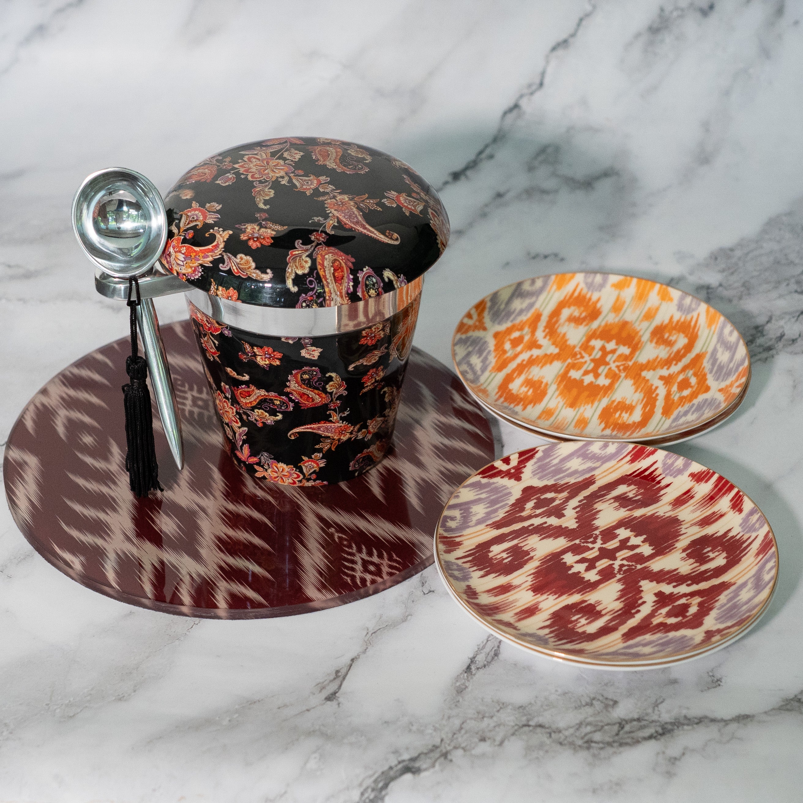 Ice cream Pint Holders Paisley Bloom