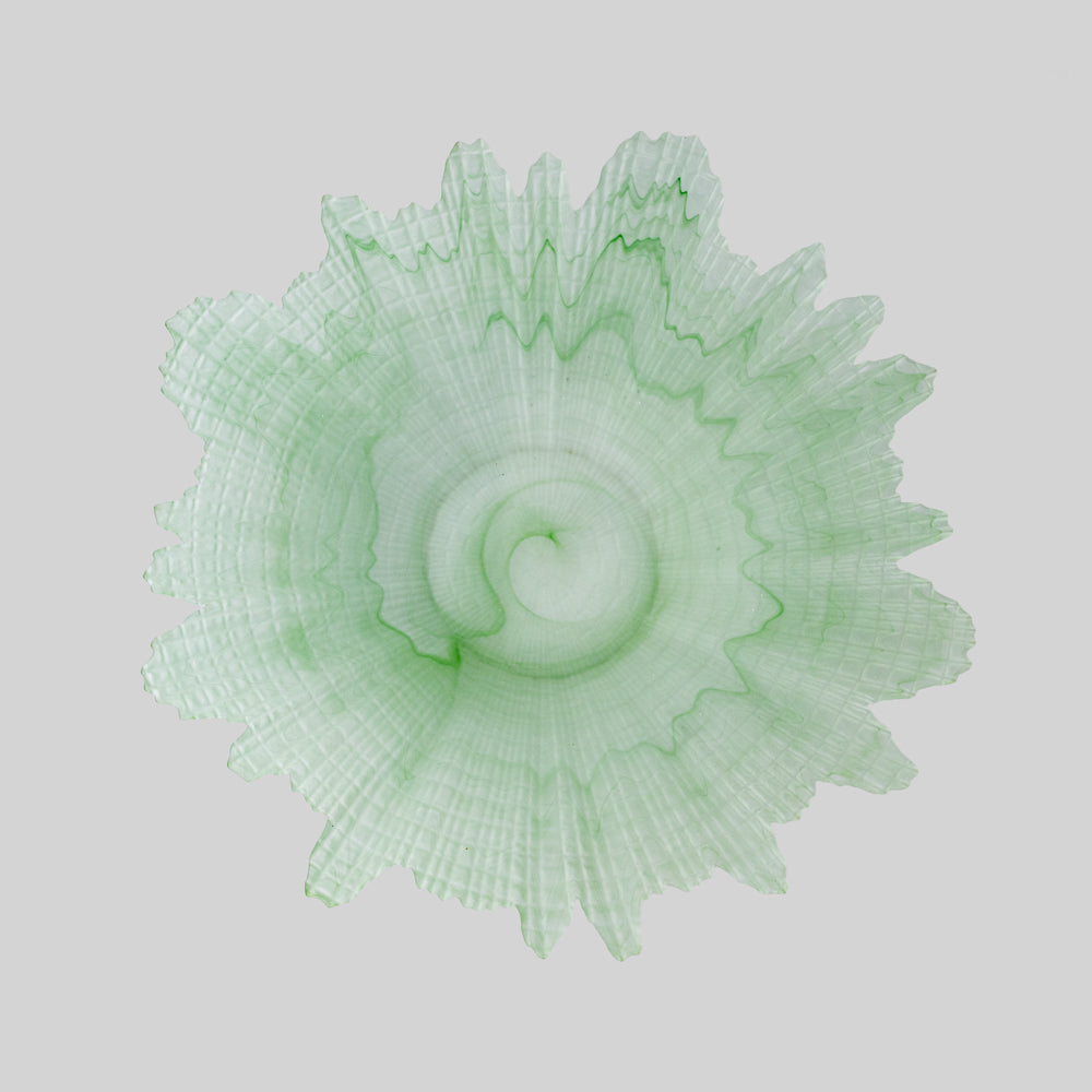 elegant handcrafted glass sculpture bowl