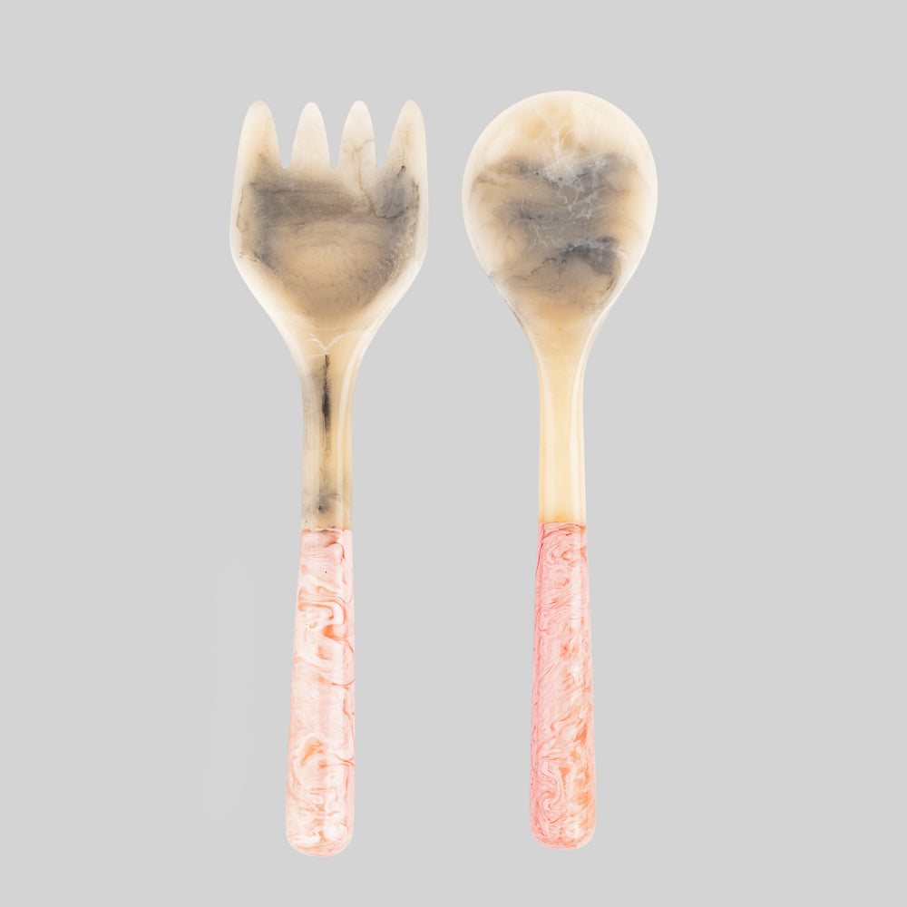 colorful salad servers