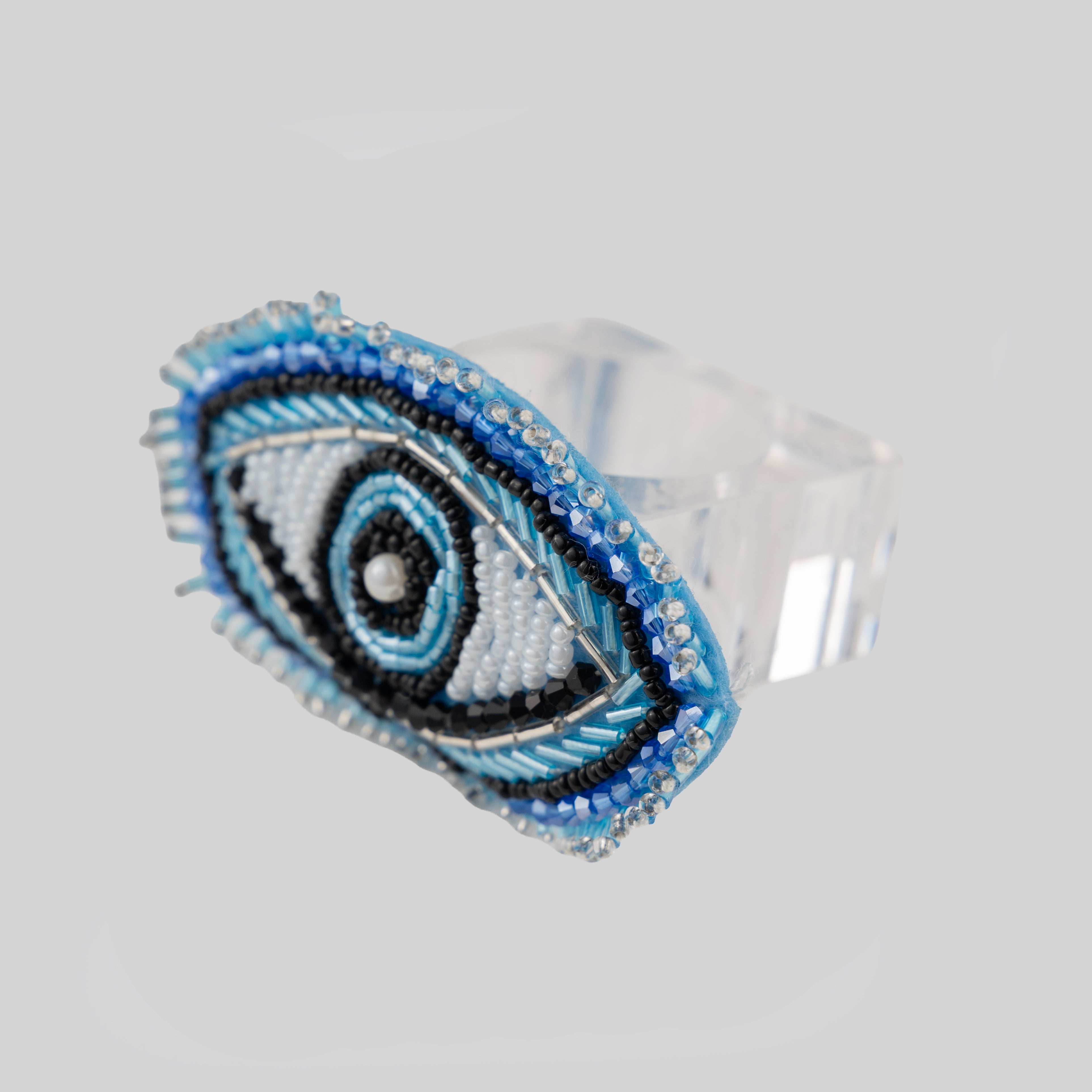 Evil Eye Beaded Napkin Ring