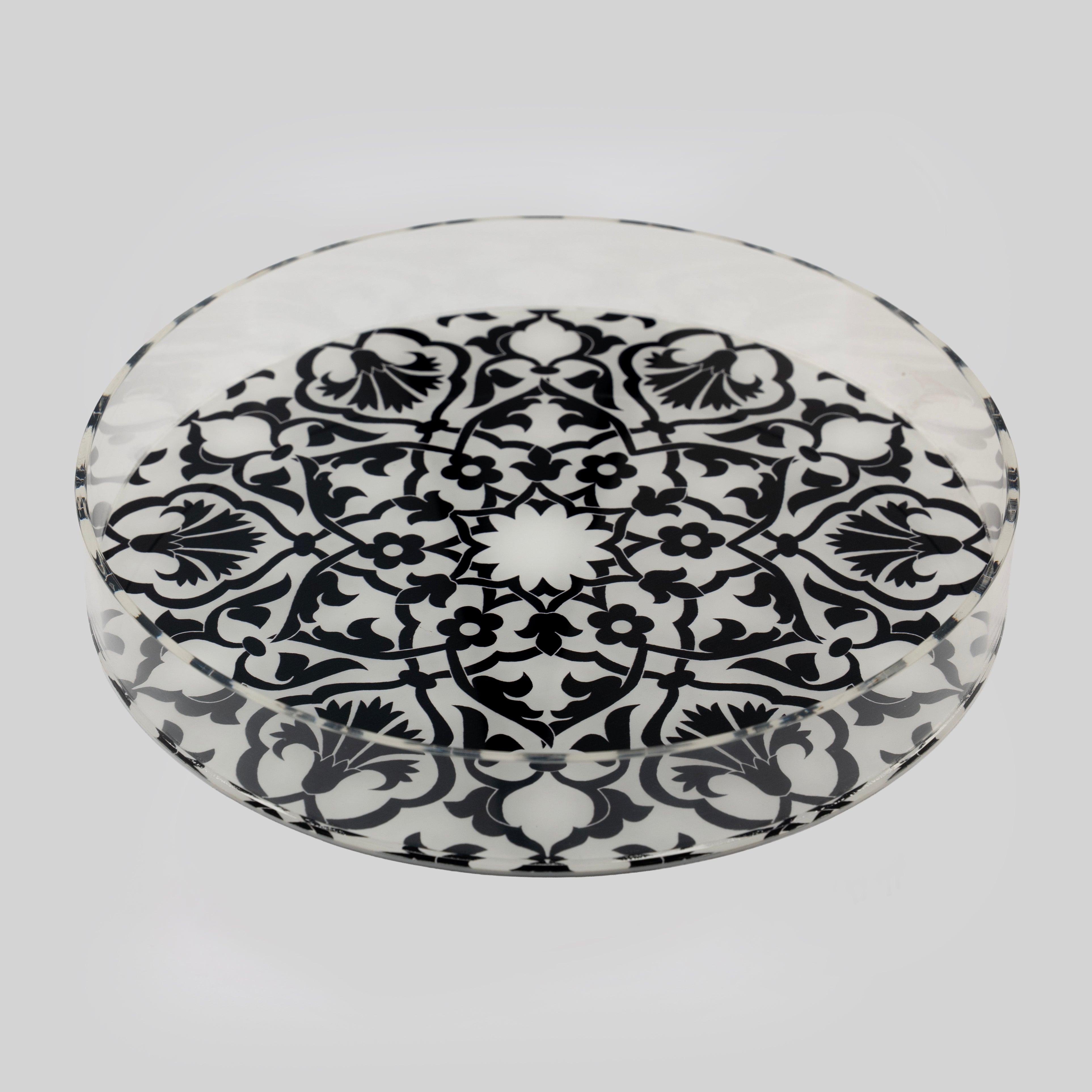 Ottoman Print Acrylic Tray